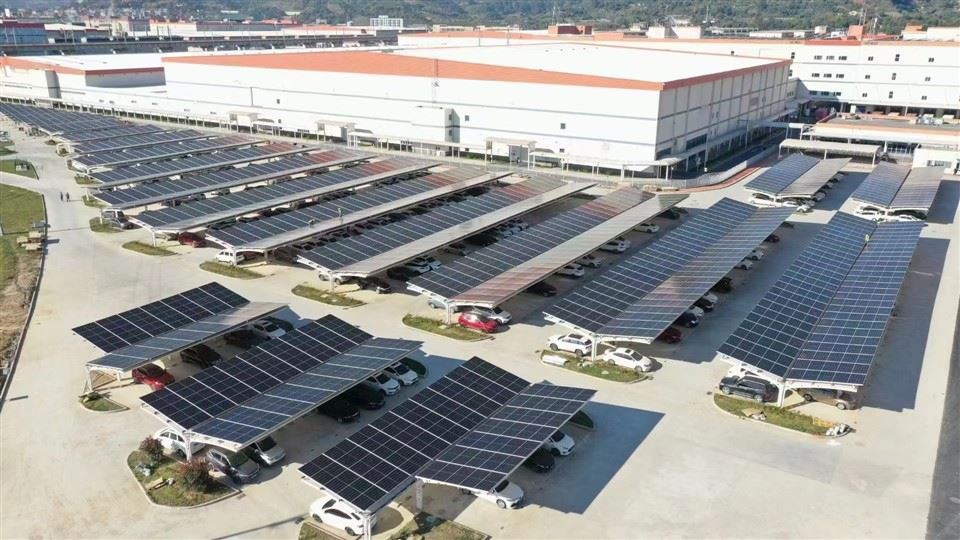 Sistema solar de cochera completa