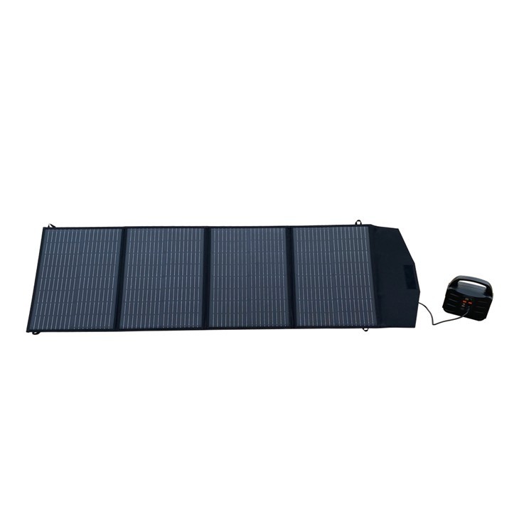 Panel solar portátil para carga al aire libre