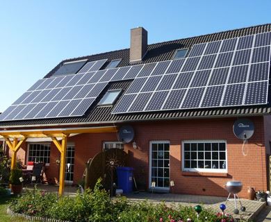 Sistema solar para el techo